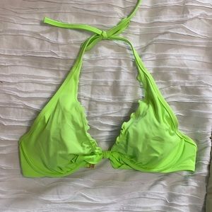 Victoria’s Secret Swim Ruffle Halter Bikini Top